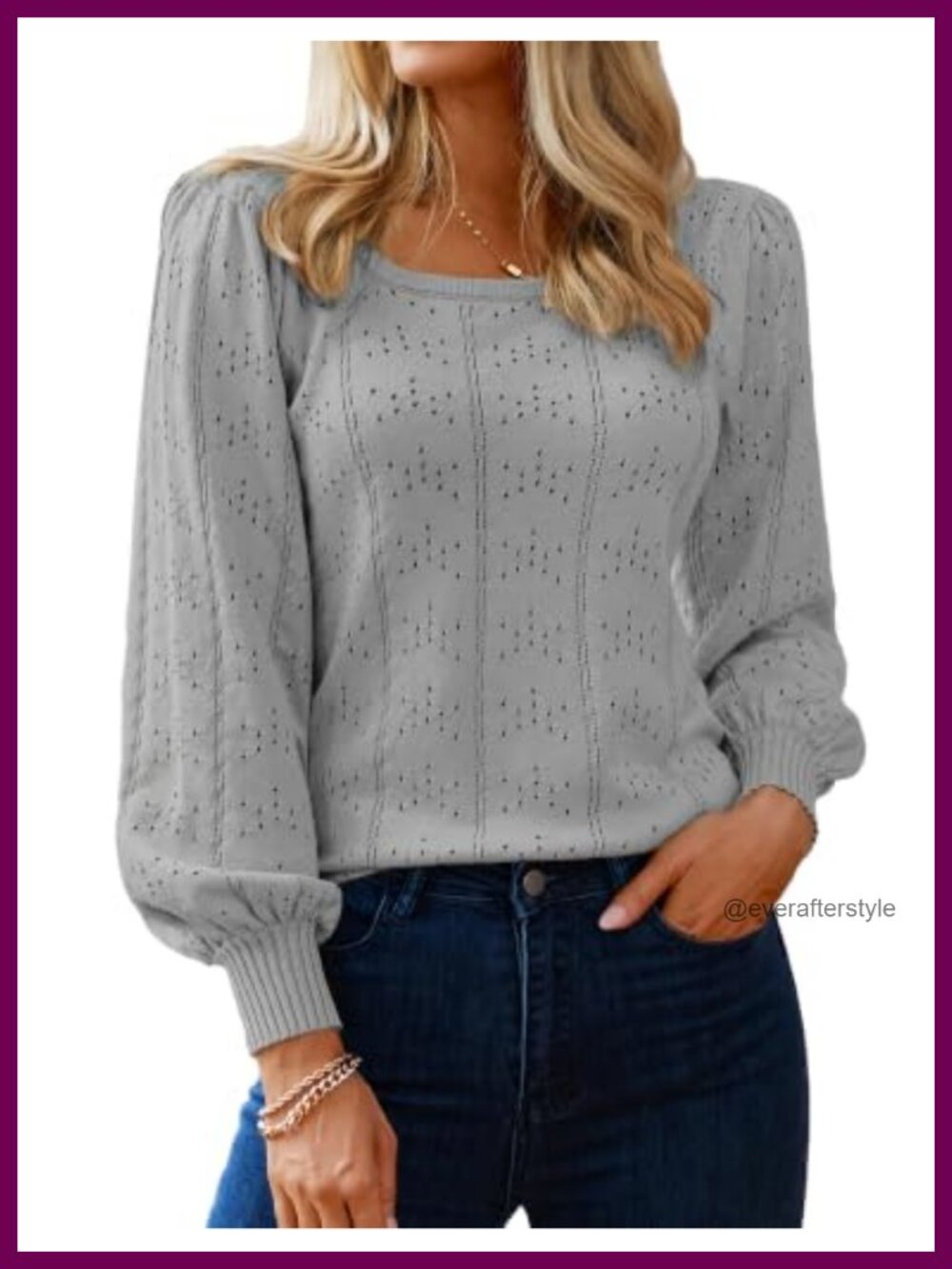 Women's Fall Viscose Knit Sweater Square Neck Slim Fit